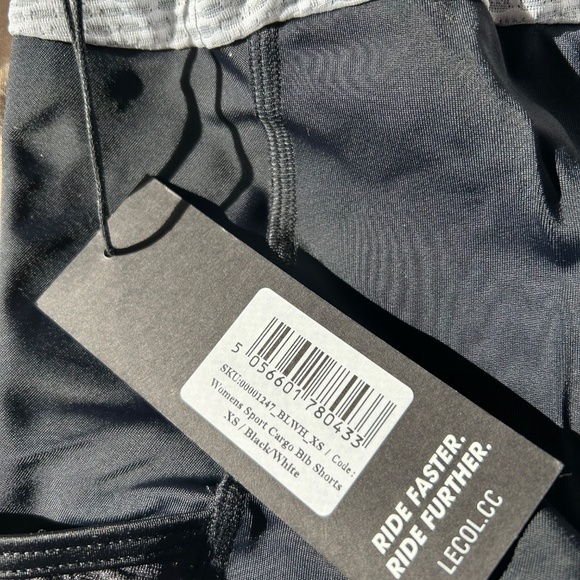 Le Col Women’s Sport Cargo Bib Shorts XS NWT - Picture 3 of 6